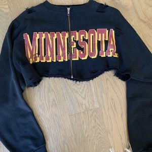 LF vintage cropped crew
